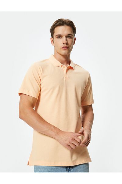 Koton Polo Neck Slim Fit Cotton T-Shirt - Short Sleeve