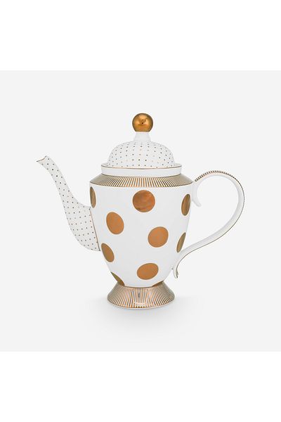 Pip Studio Dot Delight White Porcelain Teapot 1200 ml