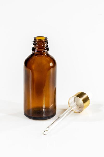 Sprey Başlıklı Amber Cam 50 ml Boş - Yedek Şişe