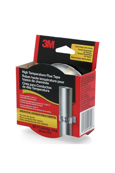 3M High Temperature Flue Tape for Hot Air Ducts 1.5inch x 5yd