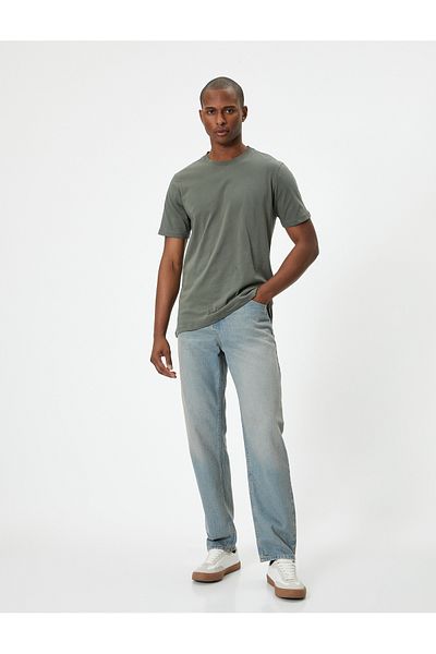Koton Slim Fit Crew Neck Basic T-Shirt - κοντομάνικο