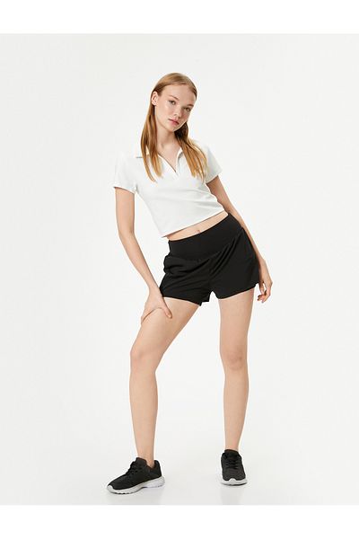Koton Kurzärmliges Polo-T-Shirt mit schmaler Passform