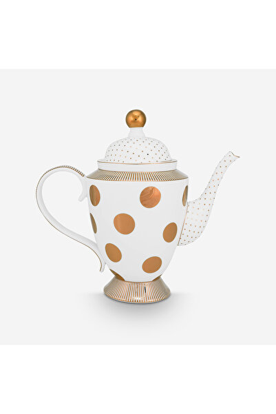 Pip Studio Dot Delight Beyaz Porselen Demlik 1200 Ml