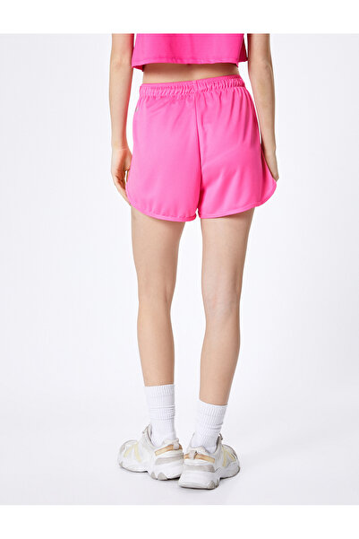 Koton Sportovní mini šortky se zavazováním v pase s vysokým pasem Pohodlný střih
