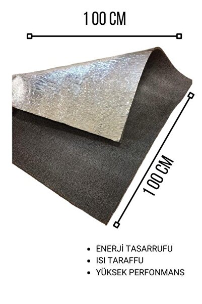 Demiriz ALÜMİNYUM KAPLI POLİETİLEN SÜNGER LEVHA 10 MM (EN:1 MT BOY:1 MT)