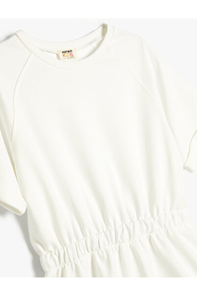 Koton Round Neck Basic Cotton Short Sleeve Dress