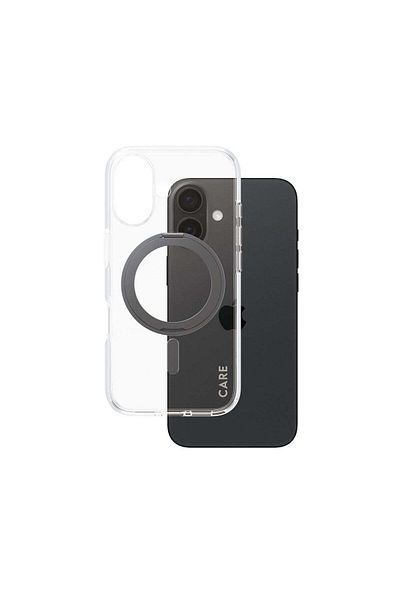 PanzerGlass PanzerGlass iPhone 16 - حافظة سوداء مع مسند وMagSafe