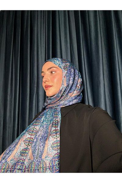 Modakaşmir شال حريري بنمط عرقي