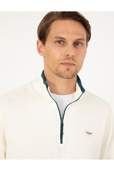 Pierre Cardin Εκρου Regular Fit Φούτερ 50290662-VR019