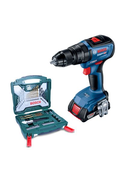 Bosch GSB 18V-50 Combi Drill with 2 x 2.0Ah Battery, Charger