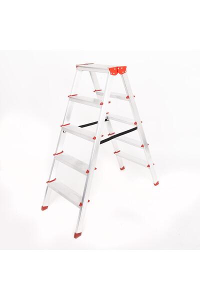 Demiriz ALÜMİNYUM ÇİFT ÇIKIŞLI 5 BASAMAKLI MERDİVEN(109 CM) (ACCM.03)