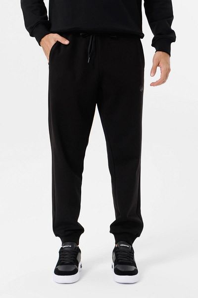 Escetic Ανδρικό αθλητικό παντελόνι 4 Season Black Doubleface Sports - Άνετο κανονικό στυλ B1575