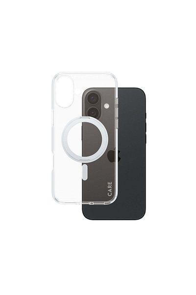 PanzerGlass CARE by PanzerGlass iPhone 16 Plus يتميز بمسند وMagSafe - Gümüş Kılıf