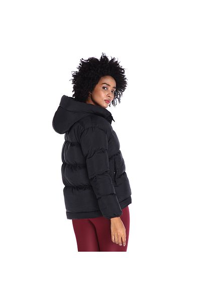 Sportive Favola Puffer Over Women's Black Casual Style Coat 22kktl21b02-syh