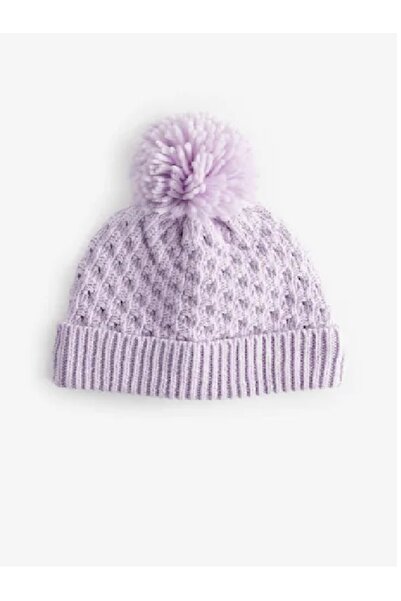 Next Baby 100% Cotton Baby Pompom Hat