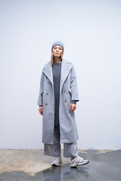 QANU Saturn Coat Gray Loose Fit