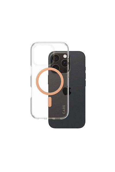 PanzerGlass Care Flagship Peach W. Magsafe iPhone 16 Pro