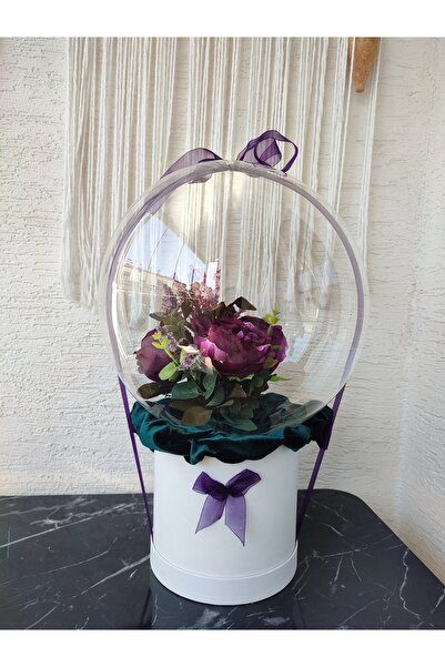Genel Markalar Büyülü Balon-Mor Gül Çiçek Buketi Yıldönümü Doğum&Sevgililer G...