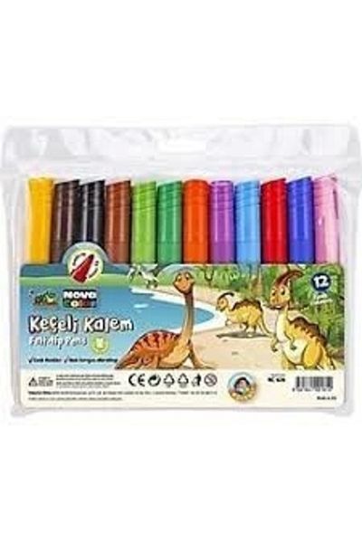 Nova Color Jumbo Felt Pen Set - 12 Pieces