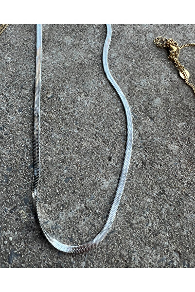 Çelik İtalyan zincir çelik kolye