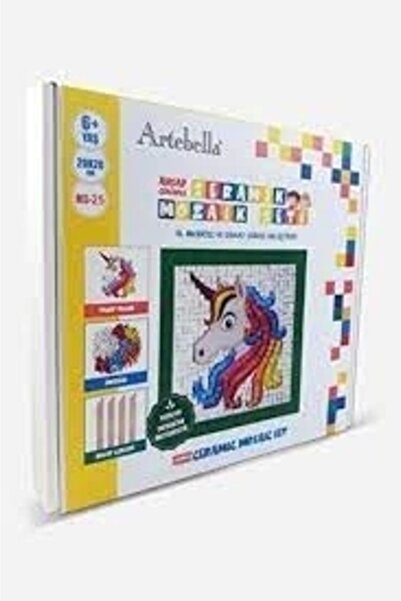 Artebella 25 I Çocuk Ahşap Çerçeveli Seramik Mozaik Set 20x20 Cm