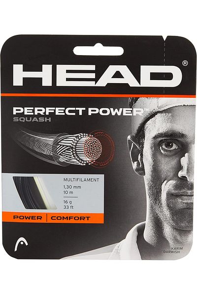 Head Perfect Power Squash Racquet  - Multi-Colour/Black, Size 16