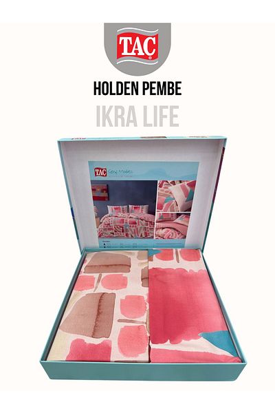 Taç Σετ Παπλωματοθήκης Ζευγάρι Μόδας Holden pink Ranforce Young