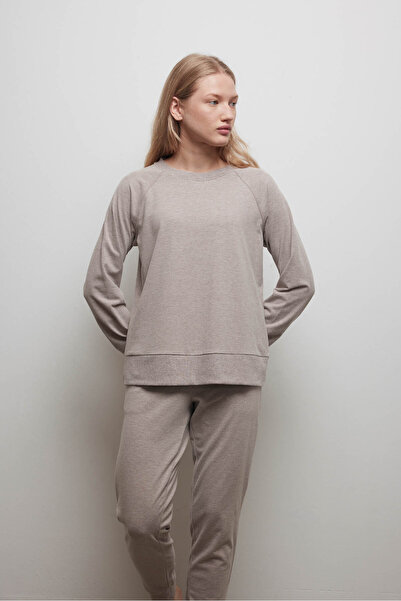 Hays Kadın Pamuklu Reglan Uzun Kollu Pijama Üstü