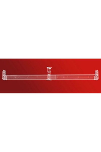 METALİ 120 Cm Transparentă Umeraș Interior Tub Oval - 4x30 Cm - Flanse incluse