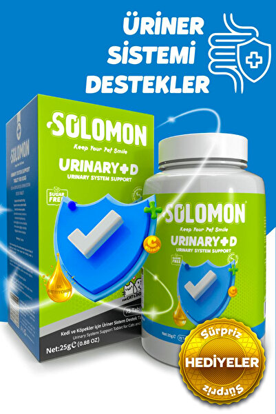 Solomon Urinary Plus D Tablet Kedi Ve Köpek (kedi Ve Köpekler Için Üriner Sağlık Destek Tableti 75 Adet)
