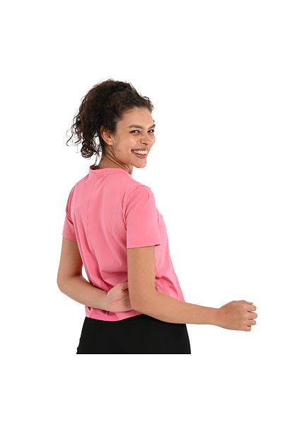 Sportive Tricou Fiore roz pentru femei - Stil casual, 24YKTL18D14-PMB