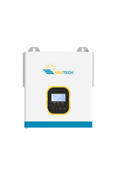 URETECH 3KVA 3KW 3500 Watt Tam Sinüs Akıllı 100A MPPT (30-450Vdc) 24Vdc-230Vac İnverter