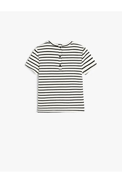 Koton T-Shirt Short Sleeve Round Neck Ribbed