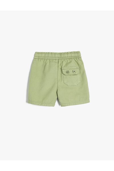 Koton Basic Shorts Tie Waist Pocket Cotton