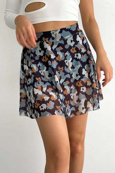 Alışveriş Sokağı Fusta mini de vară - Pantaloni scurți cu imprimeu etnic