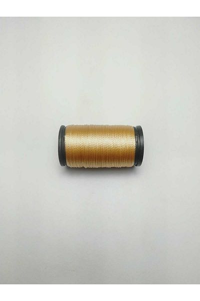 Eskişehir hobi sanat 0.2 mm 30 Meters Rosary String Light Gold Yellow Color (Thinest Rosary String)