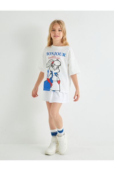 Koton Lola Bunny Licensed Cotton Short Sleeve T-Shirt - Crew Neck