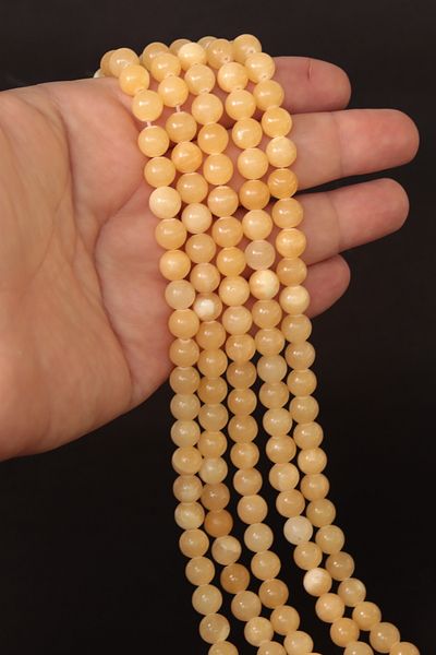 CessNova 8mm String Certified Calcite Natural Stone - 1 Piece