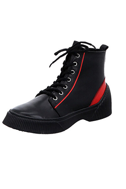 İNZE AYAKKABI Black Genuine Leather Boots - Model Name: Onyx