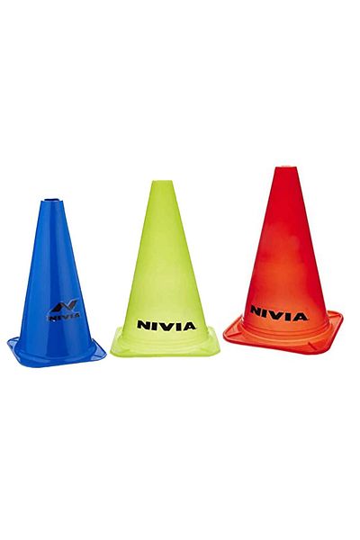 Nivia Marking Cones 9 Inch (6 Pcs) - Multi Color