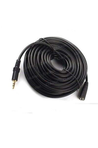 Powermaster 10 Metre Streo Kulaklık Uzatma Kablosu 3,5 Mm Erkek Dişi