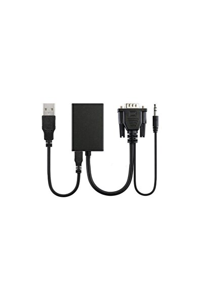 Pmr Vga to HDMI Converter Cable Vga Female HDMI Male with Audio Output