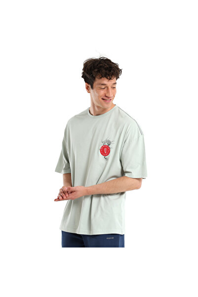 Sportive Tokyo Erkek Yeşil Günlük Stil T-Shirt 24YETL18B09-YSL