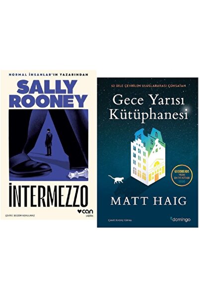 Can Yayınları İntermezzo + Gece Yarısı Kütüphanesi / 2 Kitap Set