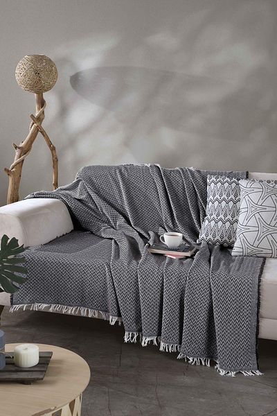LADYNİL Κάλυμμα καθίσματος 170x210 Μαύρο Ζιγκ-ζαγκ