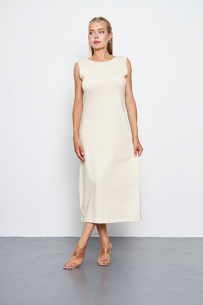 ESPİNA 100% Cotton Lined Long Sleeveless Dress - Underskirt Petticoat