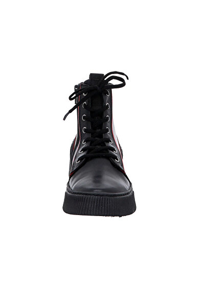 İNZE AYAKKABI Black Genuine Leather Boots - Model Name: Onyx