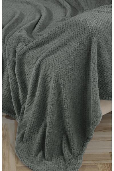LADYNİL Wellsoft Green Seat Cover - Covering Sleeves, 180X300, 2 Pcs, 45X45 Anthracite Throw Pillow Cover