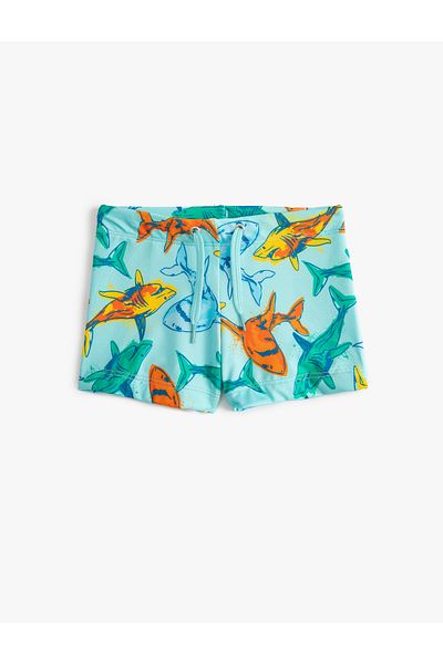 Koton Fürdőruha Shark nyomott nyakkendő derék