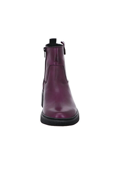 İNZE AYAKKABI Mor Hakiki Deri Bot - Model Adı: Akik